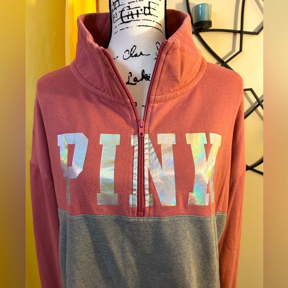 Mock Collar PINK Sweatshirt